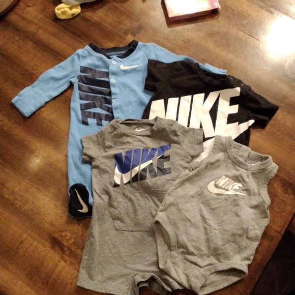 Nike Other - 4 Pc Nike Onesie Bundle 3-6 mo